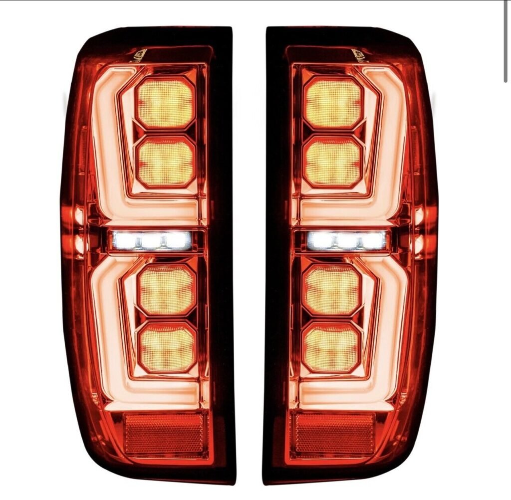 Fits GMC Sierra 1500 2019-21/2500 3500 20-21 Replaces OEM LED Tail Lights Clear