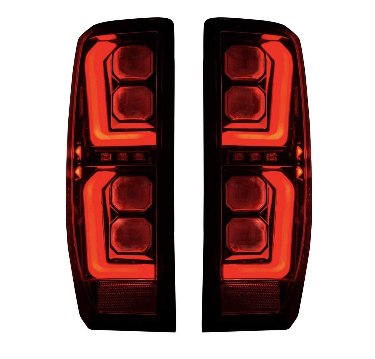 Fits GMC Sierra 1500 2019-21/2500 3500 20-21 Replaces OEM LED Tail Lights Smoked - Image 3