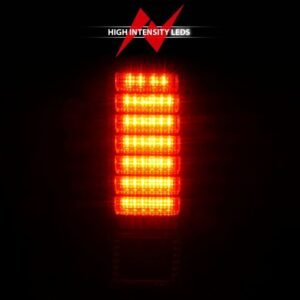 Hummer H2 SUV 03-09 Led Tail Lights Red/Clear - Image 5