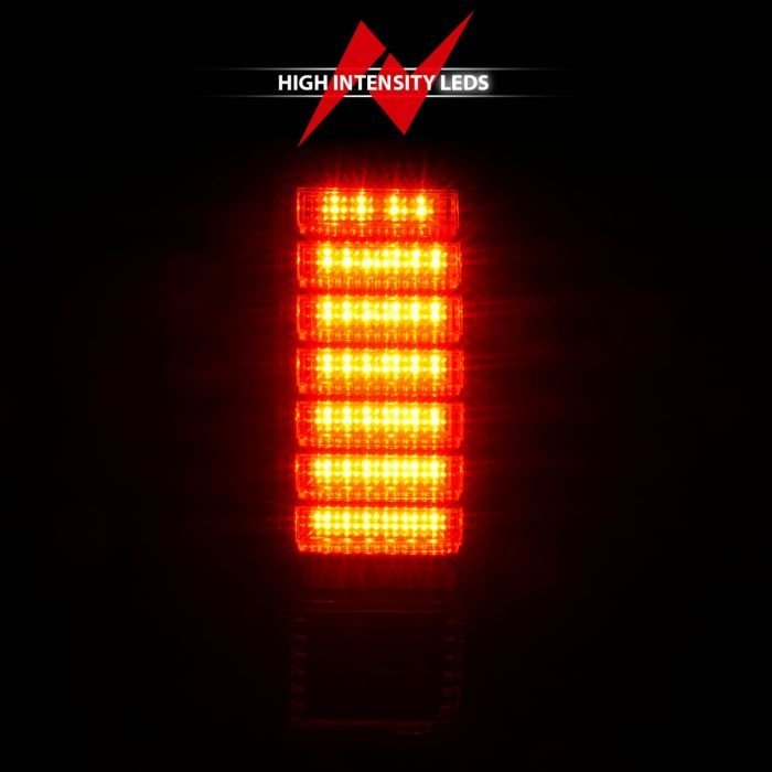 Hummer H2 SUV 03-09 Led Tail Lights Red/Clear