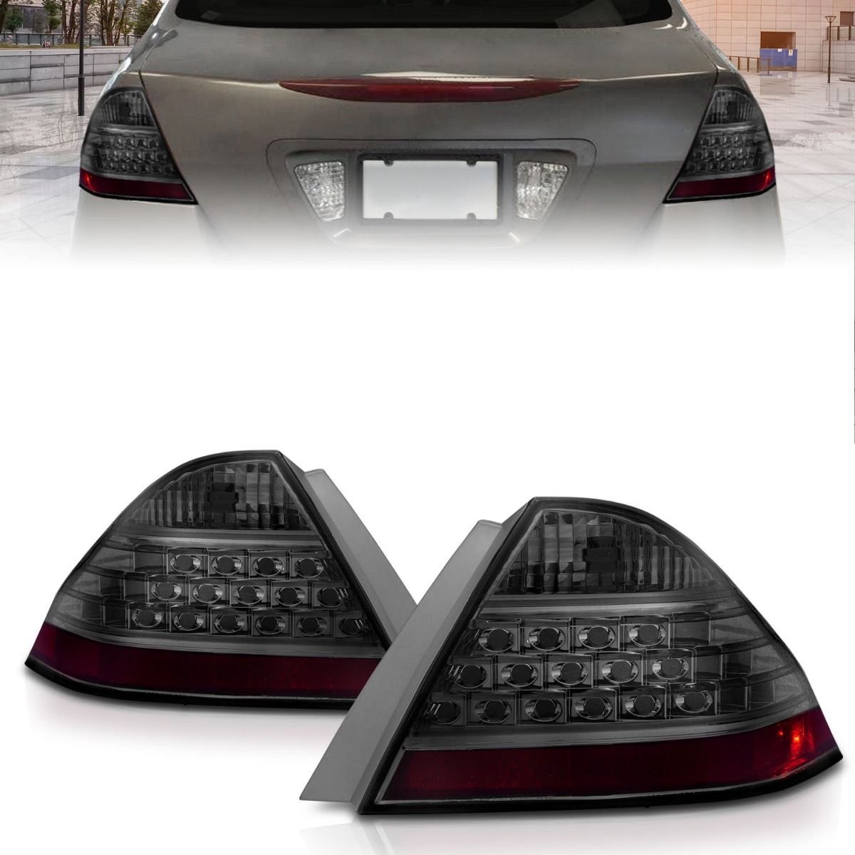 Honda Accord 06-07 4DR Tail Lights Smoke - Image 1