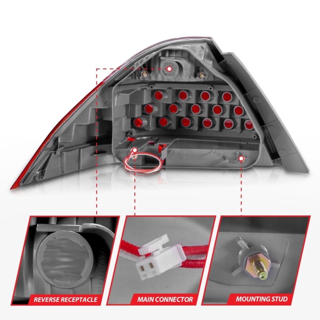 Honda Accord 06-07 4DR Tail Lights Smoke