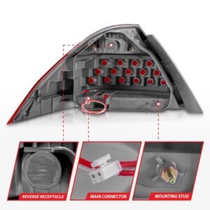 Honda Accord 06-07 4DR Tail Lights Smoke - Image 6