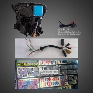 VLAND Full LED Headlights For Ford F150 13th Gen Pickup 2015-2017 With Amber DRL - Image 9