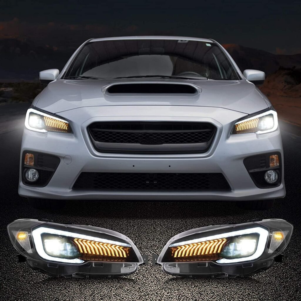 VLAND LED Dual Beam Projector Headlights For Subaru WRX 2015-2021 [DOT. SAE.]