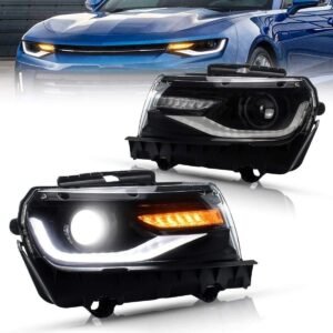 VLAND LED Projector Headlights For Chevy Chevrolet Camaro 2014 2015 - Image 1