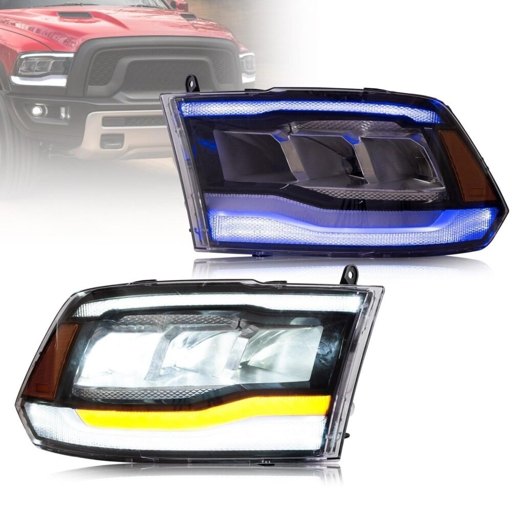 VLAND Full LED Headlights For Dodge Ram 1500 / 2500 / 3500 2009-2018 Ram1500 Classic 2019-2021