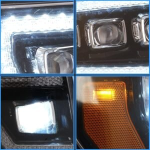 VLAND LED Projector Headlights For Ford F150 Pickup 2009-2014 With DRL [DOT. SAE.] - Image 8