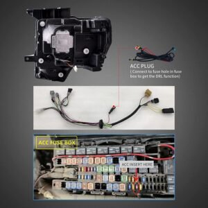 VLAND LED Projector Headlights For Ford F150 Pickup 2009-2014 With DRL [DOT. SAE.] - Image 9