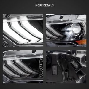 VLAND LED & RGB Projector Headlights For Ford Mustang GT and EcoBoost Models 2018-2022 - Image 19