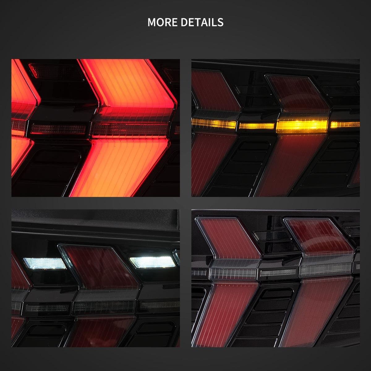 VLAND LED Tail Lights For Ford Mustang 2010 2011 2012 with 7 Lighting Modes [DOT.] - Image 5
