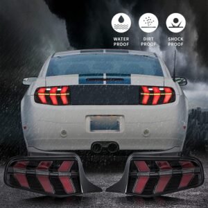 VLAND LED Tail Lights For Ford Mustang 2010 2011 2012 with 7 Lighting Modes [DOT.] - Image 11