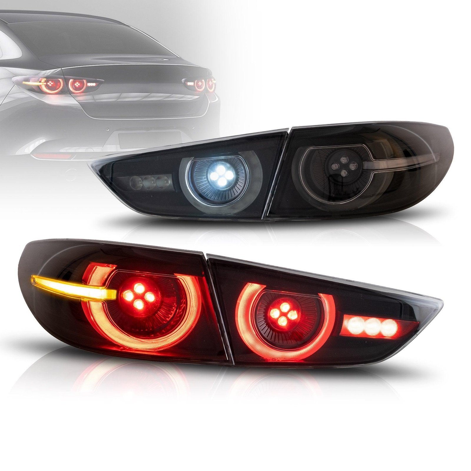 VLAND LED Tail Lights For Mazda 3 Axela Sedan 2019-2021 - Image 1