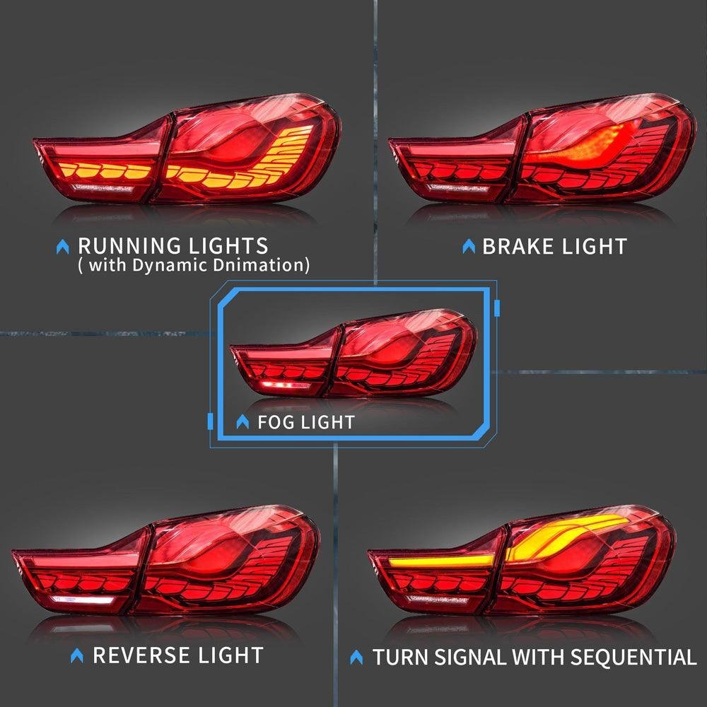 VLAND Oled Tail Lights For BMW M4 GTS F32 F33 F82 F36 F83 4-Series 2013-2020