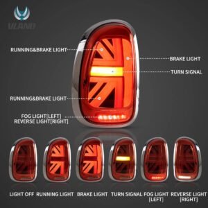10-16 Mini Cooper Countryman R60 Vland LED Tail Lights With Dynamic Welcome Lighting - Image 8