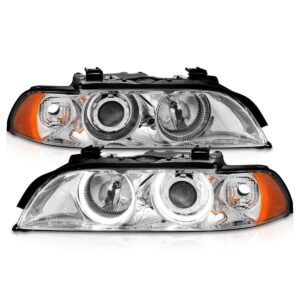 BMW 5 Series E39 97-01 Projector Headlights Chrome - Image 6