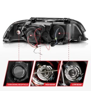 BMW 5 Series E39 97-01 Projector Headlights Chrome - Image 5