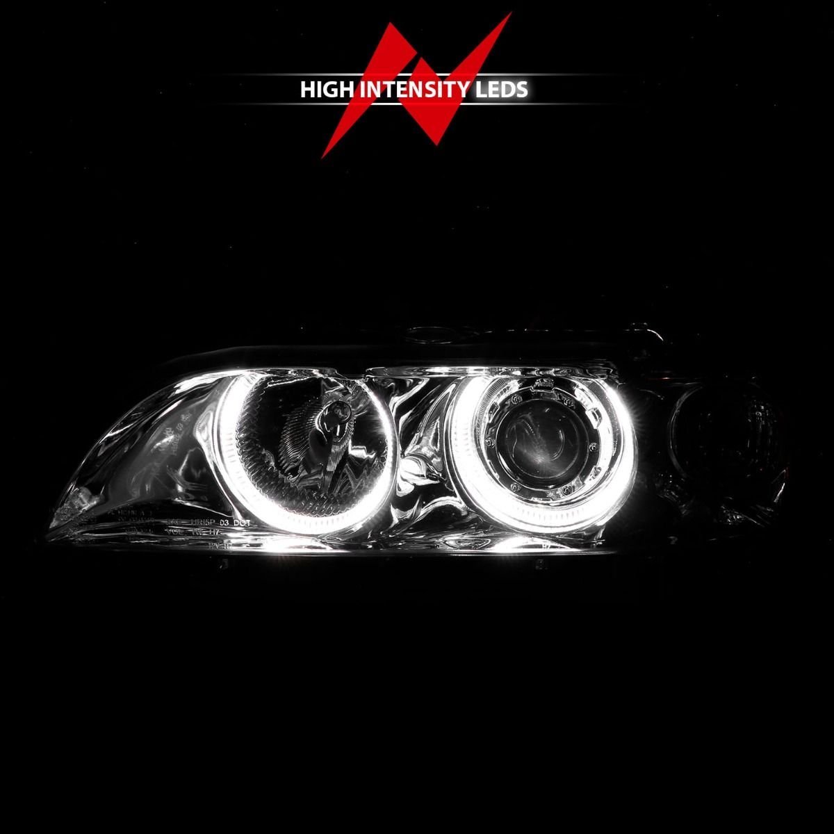 BMW 5 Series E39 97-01 Projector Headlights Chrome - Image 7
