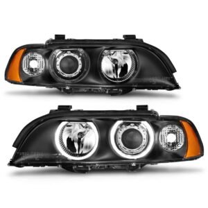 BMW 5 Series E39 97-01 Projector Headlights Black - Image 5