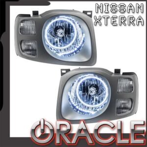 Oracle Lighting 2002-2004 Nissan Xterra Se Pre-assembled SMD Halo Technology Headlights - Image 1
